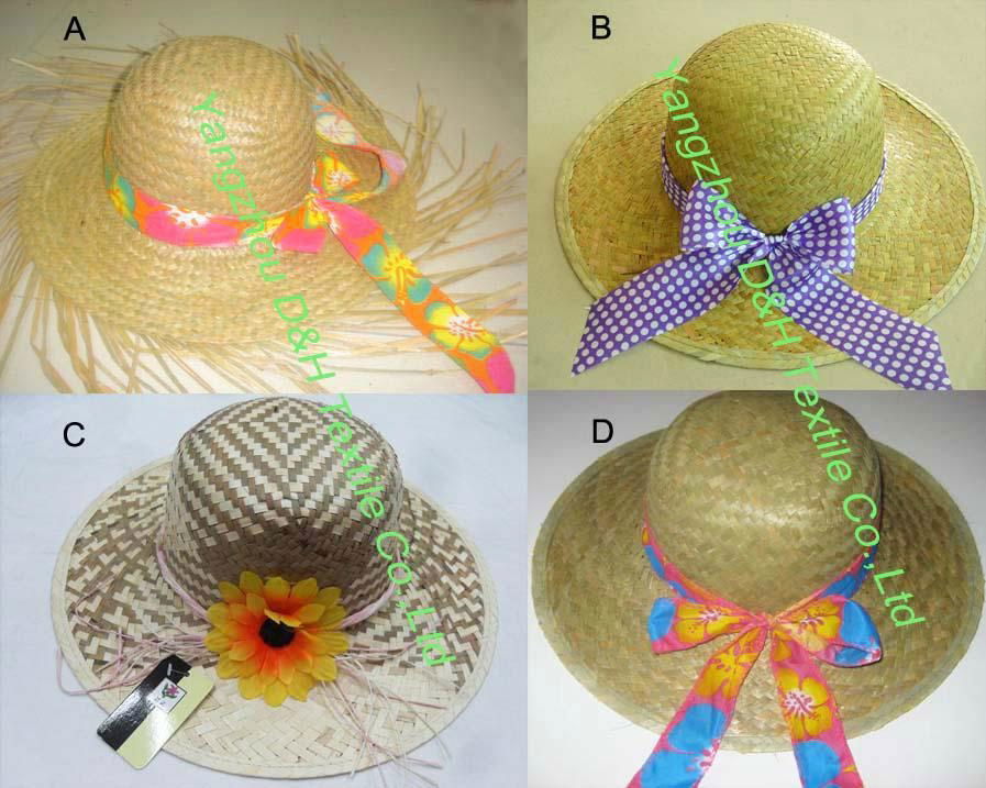 Printing Ribbon Straw Hat/Hot Summer Straw Hat / Weave Hat