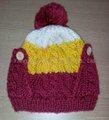 Fashion Ladies' Knitted Hat with Pompom/Crochet Hats 
