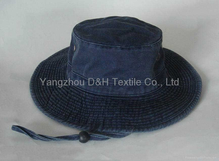 USA Regular Basic Hot 100% Cotton Big Brim Pigment Dyed Washed Hat  3