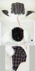 Winter Gorros Warm Earflap Jockey Artificial Wool Winter Hats