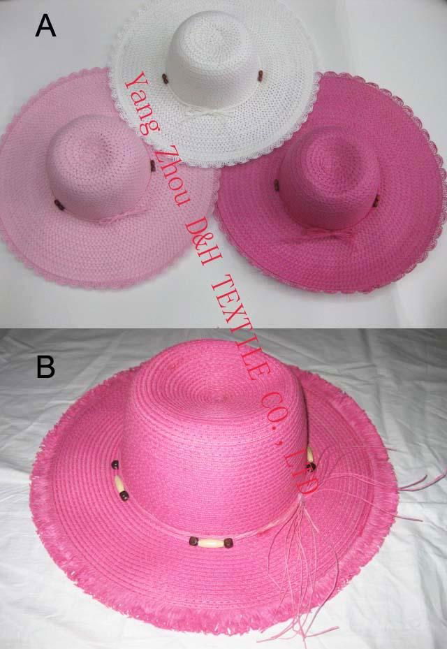 Customized Ribbton Fedora Straw Hat