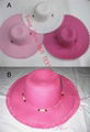 Customized Ribbton Fedora Straw Hat