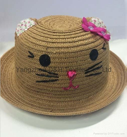 Lovely Children Straw Hat/Sun Hat/Paper Straw Hat (DH-LH9114) 4
