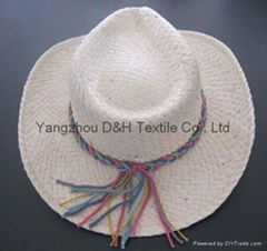 Promotion Straw Boater Hat Custom Straw Hat Wholesale (DH-LH9126)