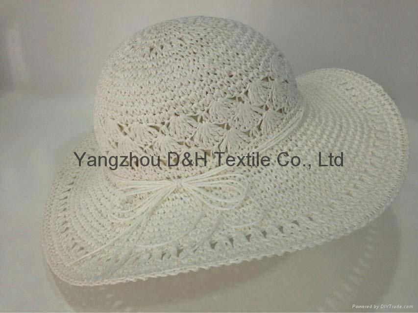 Paper Straw Wide Brim Hat / Sun Hat /Summer Hat (DH-LH9121) 2