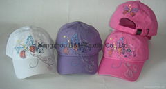 Multicolor Butterfly Printing Child baseball Jockey Caps