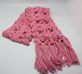  Lady Hook Flower Cotton Knitted Scarf/Warm Scarf 1