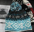 Popular Handwork Hook Flower Knitted Hat /Cotton Hat/Warm Hat 