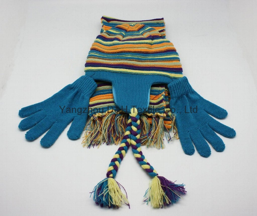 Child Knitted Set/ Knitted Hat / Knitted Scarf/Knitted Gloves 2