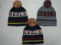 3A Quality Jacquard Knitted Hat with POM-POM 2