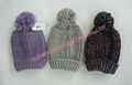 professional Knitted crochet hat warm glove scarf beanie 4