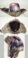 Winter Plaid Trooper Hat /Fashion fabric With Faux Fur Earflap Warm winter Hat