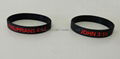 Aluminlum Silicone Banding Customized Silicone Bracelet Wristbands