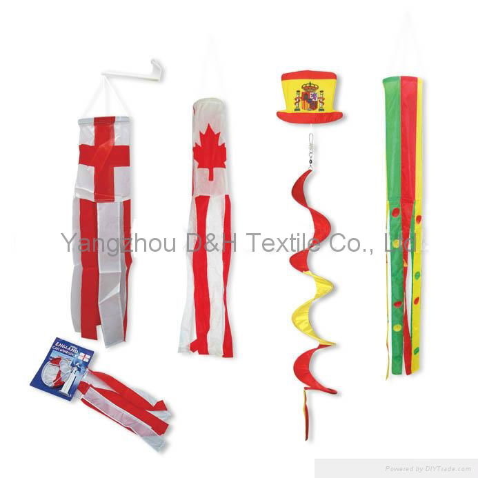 Promotion advertising National Day fans Air Pipe wind chime kite 2