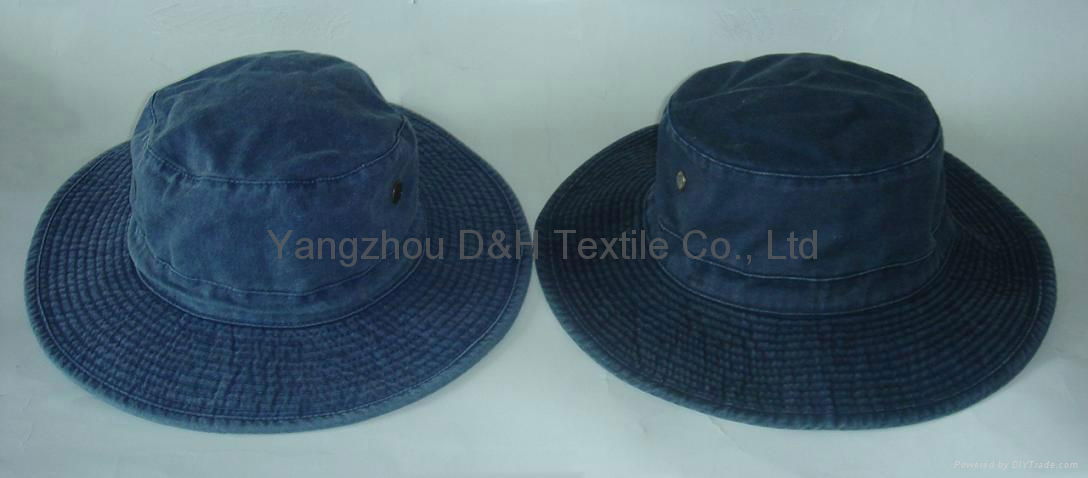 USA Regular Basic Hot 100% Cotton Big Brim Pigment Dyed Washed Hat 