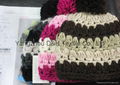 Fashion Hook Flower Knitted Hat /Cotton Hat/Warm Hat  2