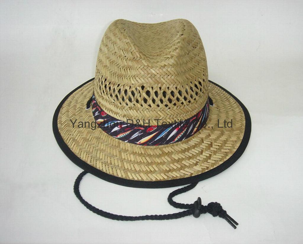 Promotion Straw Boater Custom Straw Sunhat 