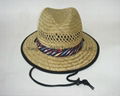 Promotion Straw Boater Custom Straw Sunhat  1