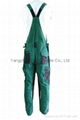  Hot Good Quality Green Bib Pants trousers Overall Work Cloth Short  5