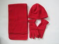 Polar Fleece Cap/Anti-Pilling Polar Fleece Set/Warm Set  