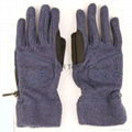  Honest quality  polar fleece Fuzzy  gloves with Embroidery