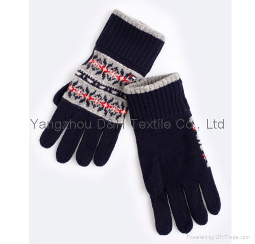 2017 HOT Fine Acrylic Knitted glove 3