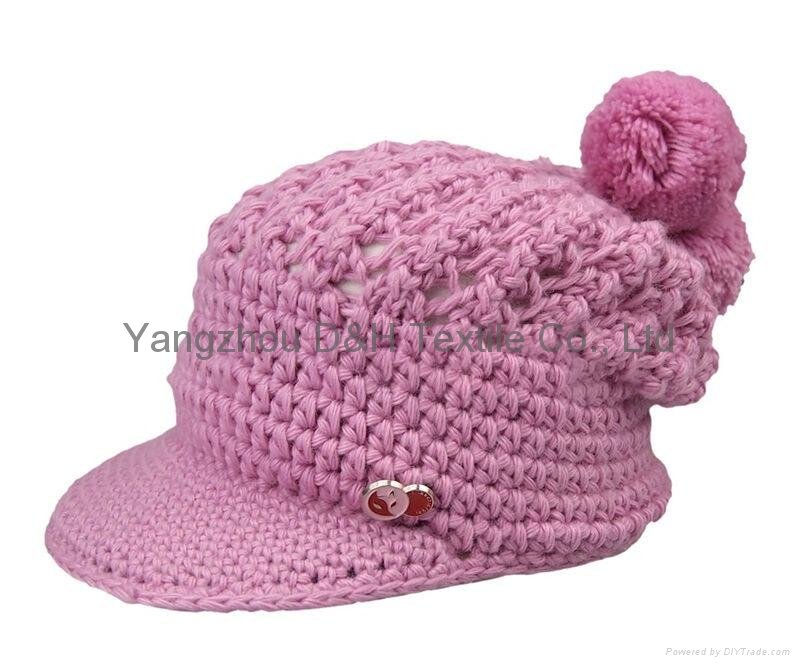 Fashion handwork knitted Reversible Knitted Hat 1