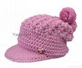 Fashion handwork knitted Reversible Knitted Hat 1