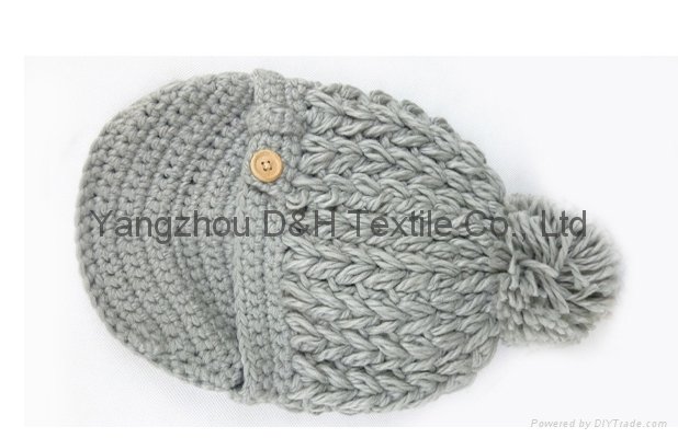  Crochet knitted hat with good quality 7