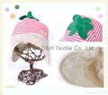 Polar fleece cap with leaf