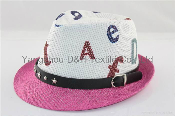 High Quality Creative Decorating Children Straw Hat /Sun Hat (DH-LH9102) 2