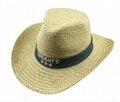 mens dress Wholesale panama Straw Hat with Rubber logo and printing brim