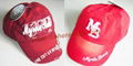 Red Washed  America Cotton Gorros caps 2