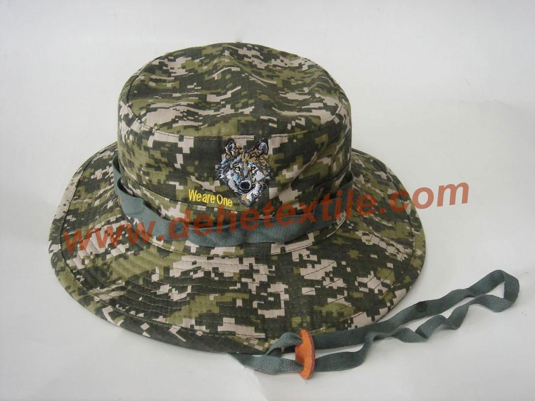 stylish hats Good quality camo Fashion Cotton Sun Bucket summer Fish Hat 2