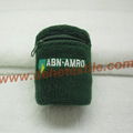 Custom Zipper Sport Cotton Sweat Wristbands with pocket 1