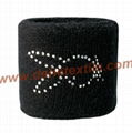 Custom Special design Sport Cotton Sweat Wristbands  1