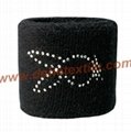 Custom Special design Sport Cotton Sweat Wristbands 