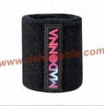 Custom Special design Sport Cotton Sweat Wristbands  4