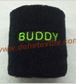 Fashion Multicolor Wrister Support Terry Cloth Wristband with Embroidery 4