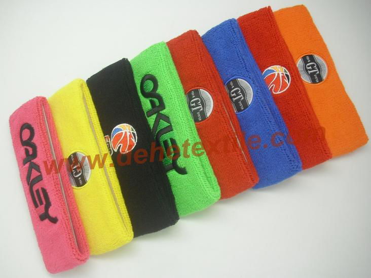 Comfortable cotton elastic sports athletic headbands for men and women 2