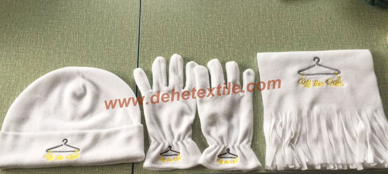 Hot Polar Fleece Sets/Hat/Gloves/Scarf 2