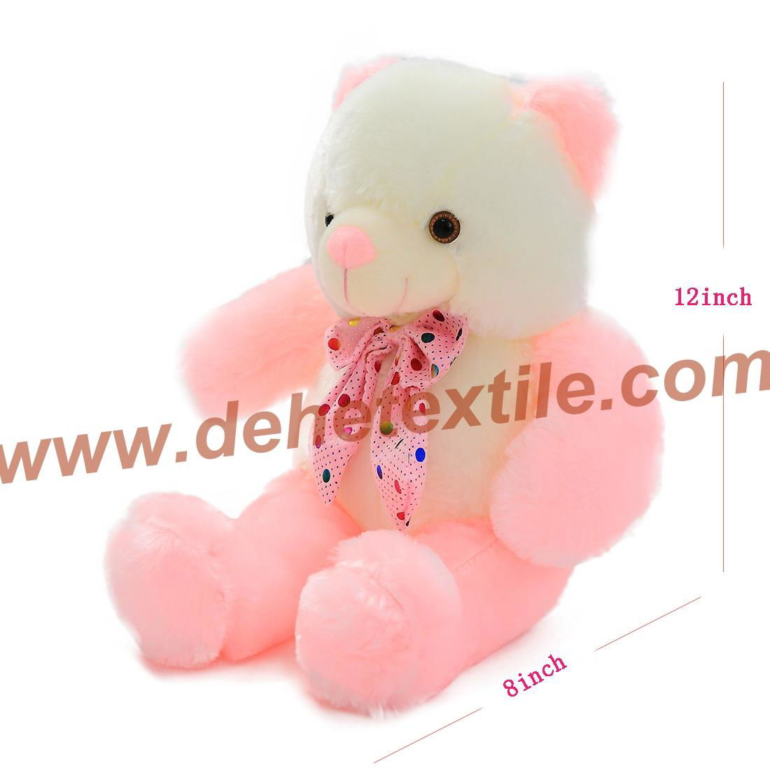 New Style LED Inductive Teddy Bear Stuffed Animals Plush Toy  5