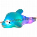 Creative Colorful LED Light Stuffed Animal Toy Glowing Dolphin Plush Toys