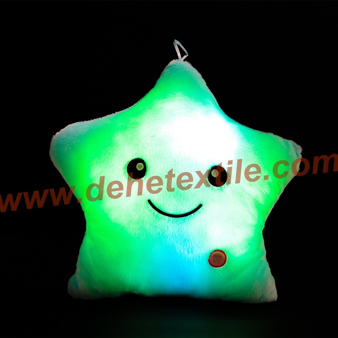 Blue Glowing Colorful Luminous LED Lucky Star Plush Pillow Stuffed Toys 5