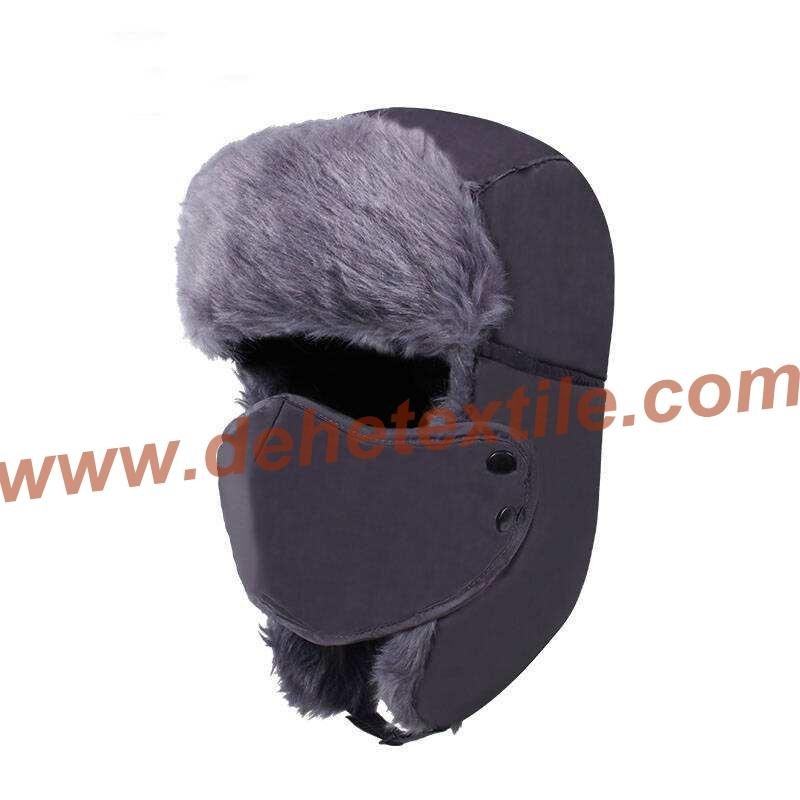 Customized Winter Bomber Hats with Earflap and Mask  3