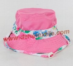 Lady Cotton Floral Sun baby female cool hat