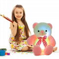 New Style LED Inductive Teddy Bear Stuffed Animals Plush Toy 