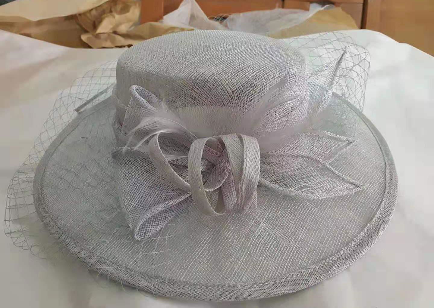 Fashional Sinamay wedding bridal derby dress hat 4