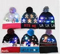 Christmas Custom Led Knitted Led Beanie  Winter Gorros Hat 3