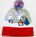 Christmas Custom Led Knitted Led Beanie  Winter Gorros Hat 6